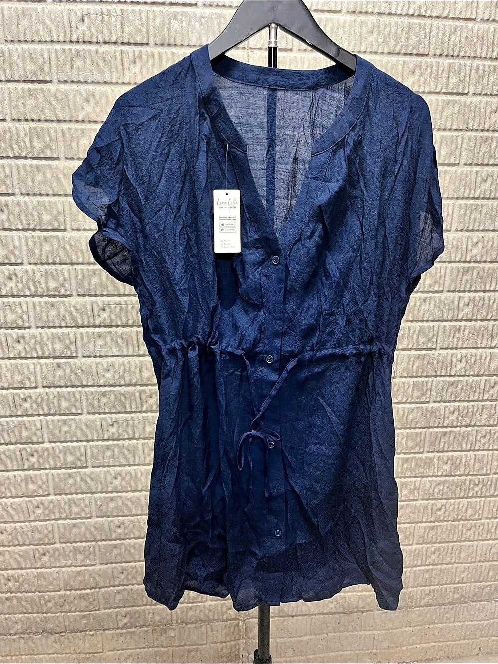 CUPSHE Women's Blue Polyester Romper Size Medium NWT